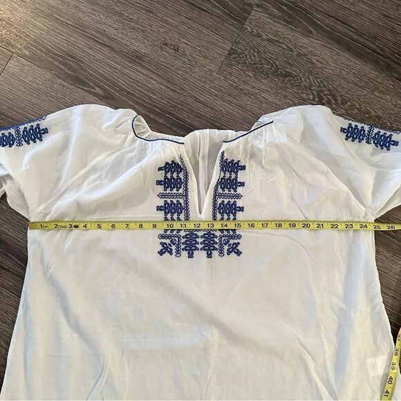 Nili Lotan Lanette Embroidered Poplin Blouse - Picture 5 of 9